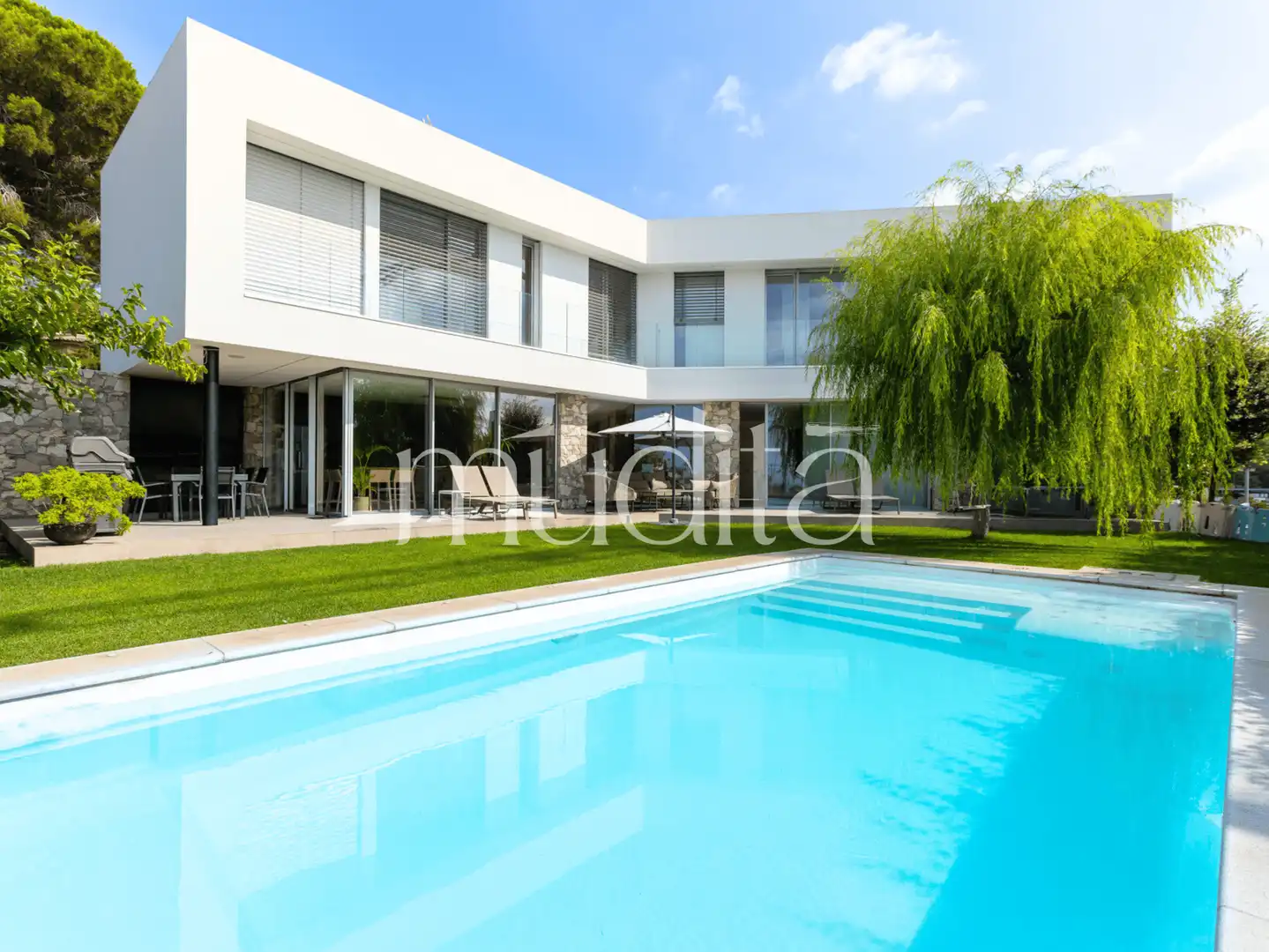 Piscina de Casa o xalet en venda en Teià amb Calefacció, Jardí privat i Terrassa