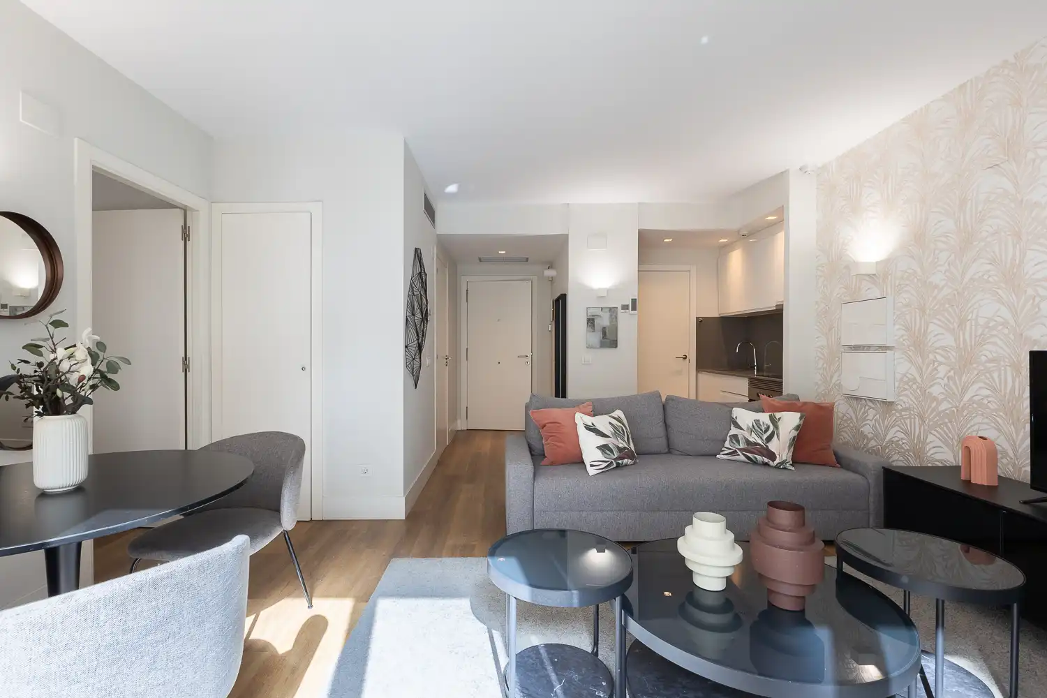 Sala de estar de Piso de alquiler en Valencia con Aire acondicionado, Calefacción y Jardín privado