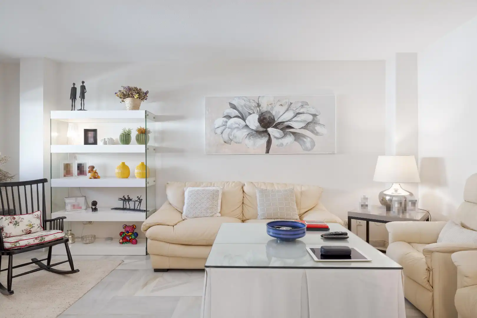 Wohnzimmer von Wohnung zum Verkauf in Málaga mit Klimaanlage, Privatgarten und Abstellraum