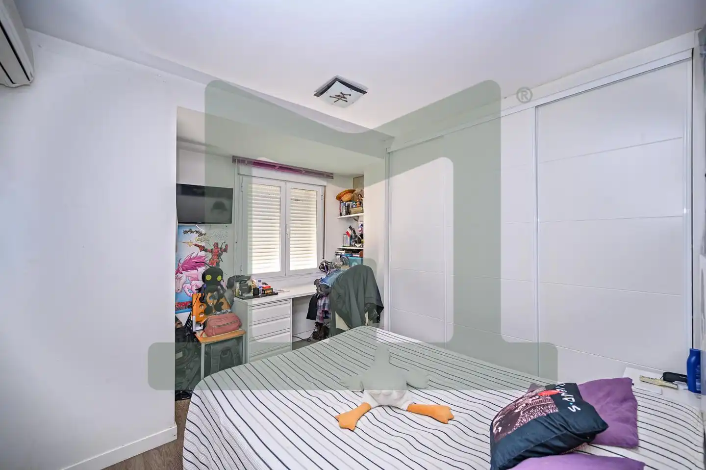 Schlafzimmer von Einfamilien-Reihenhaus zum Verkauf in Griñón mit Klimaanlage, Heizung und Privatgarten