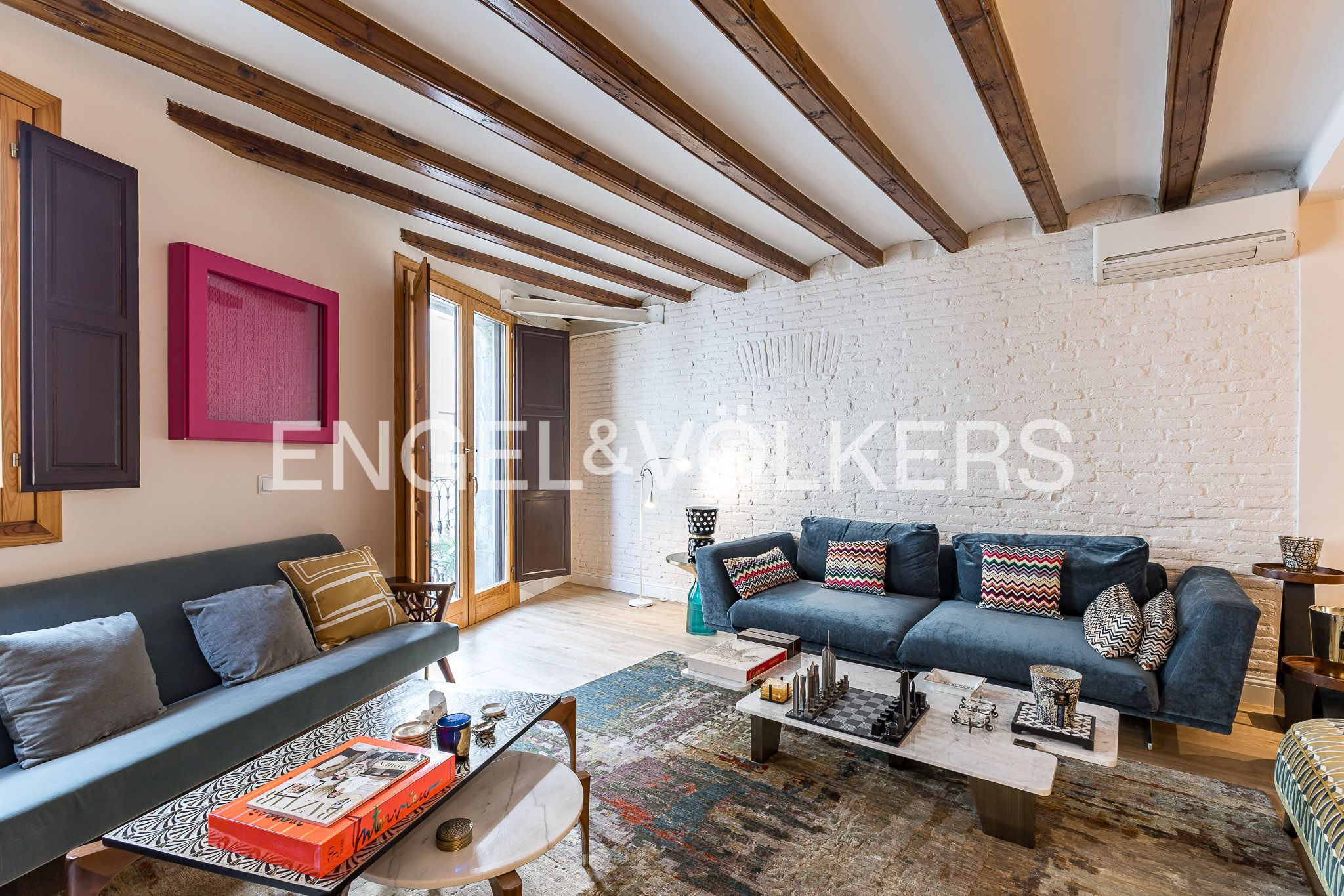 Sala d'estar de Pis en venda en  Barcelona Capital amb Aire condicionat, Calefacció i Parquet