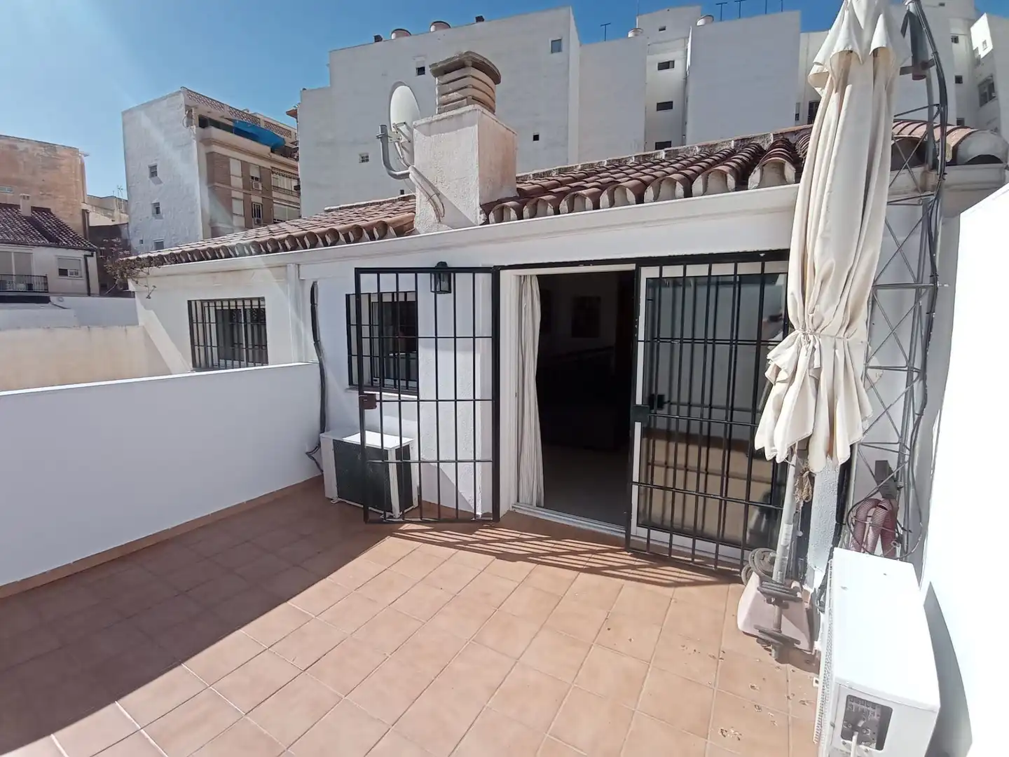 Terrace of Flat for rent in Málaga  with Air Conditioner and Furnished