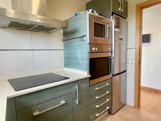 Küche von Wohnung zum Verkauf in Viladecavalls mit Klimaanlage, Heizung und Parkett