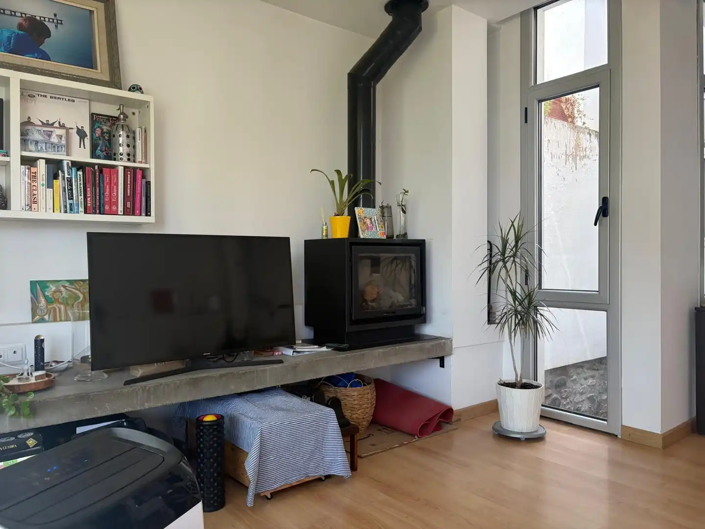 Sala d'estar de Casa o xalet en venda en La Garriga amb Calefacció, Parquet i Terrassa