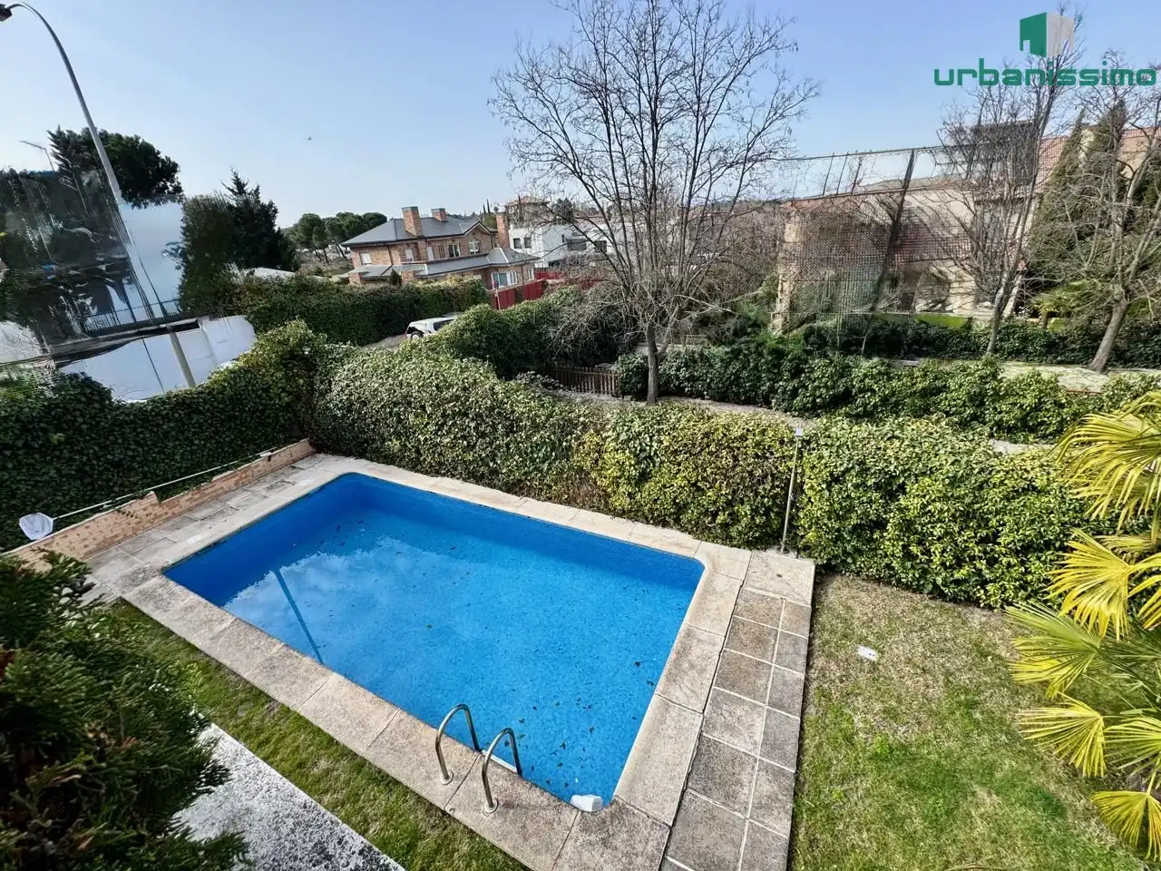Swimming pool of Detached homes for sale in Madrid  with Air Conditioner, Heating and Private garden