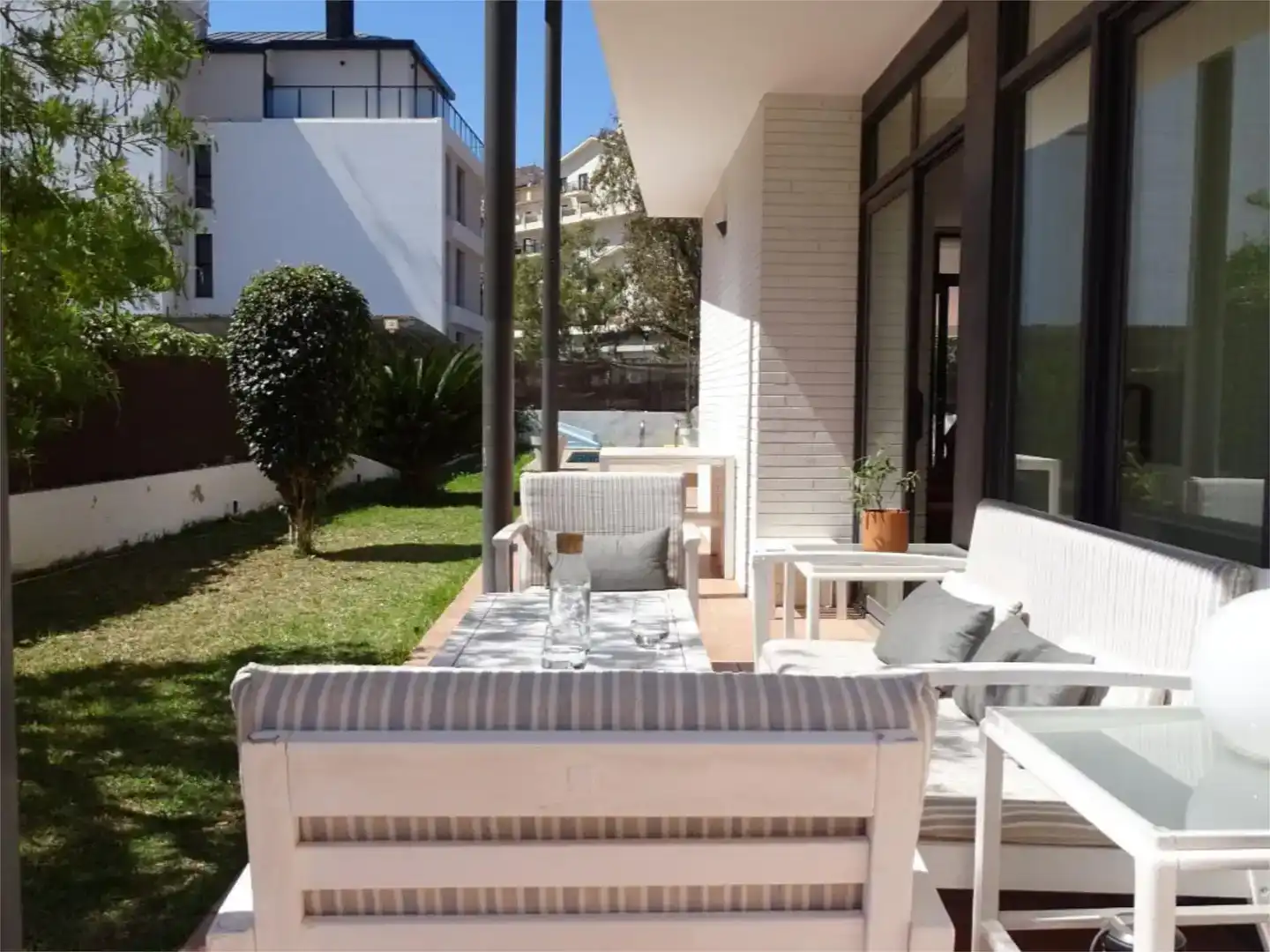 Terrassa de Casa o xalet de lloguer en Benicasim / Benicàssim amb Aire condicionat, Jardí privat i Parquet