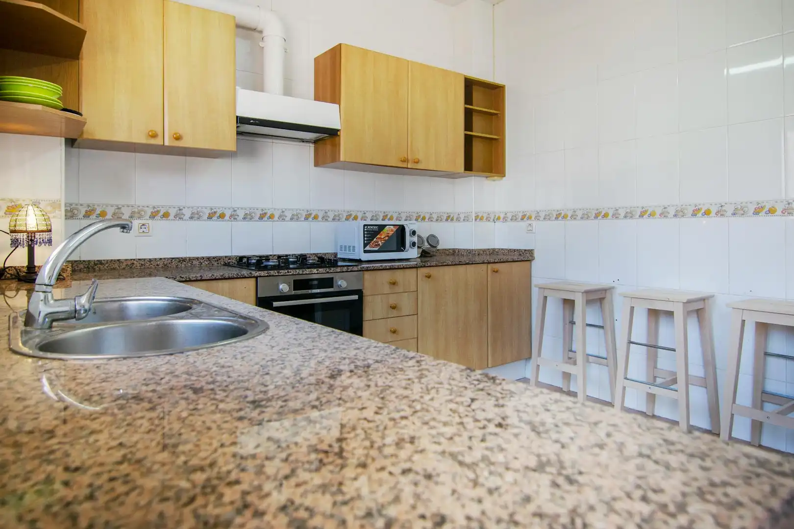 Kitchen of Flat for share in Valencia  with Heating, Washing machine and TV