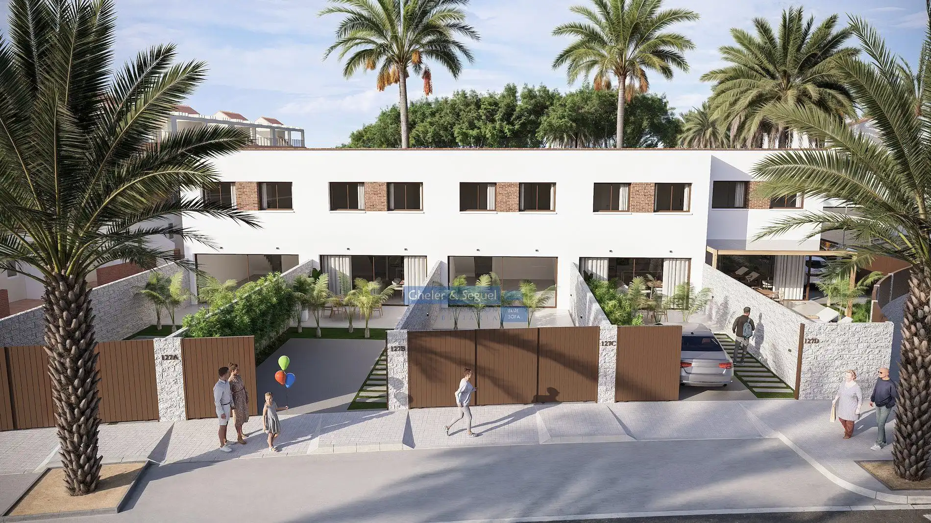 Außenansicht von Einfamilien-Reihenhaus zum Verkauf in Almenara mit Terrasse