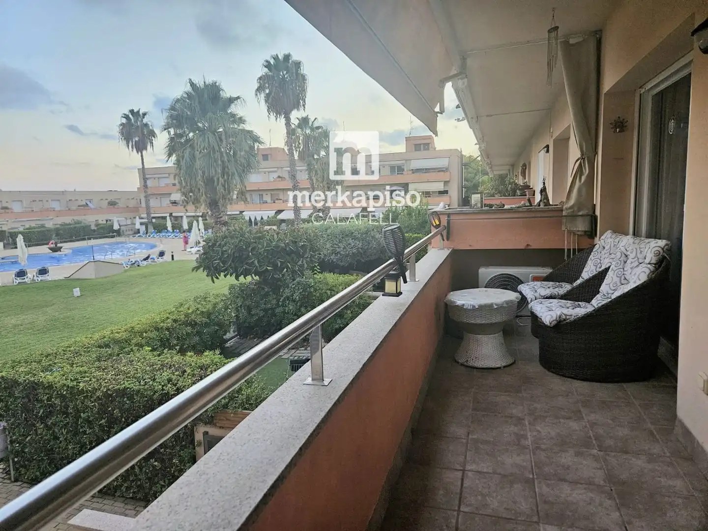 Terrace of Flat for sale in Cubelles  with Air Conditioner, Heating and Terrace