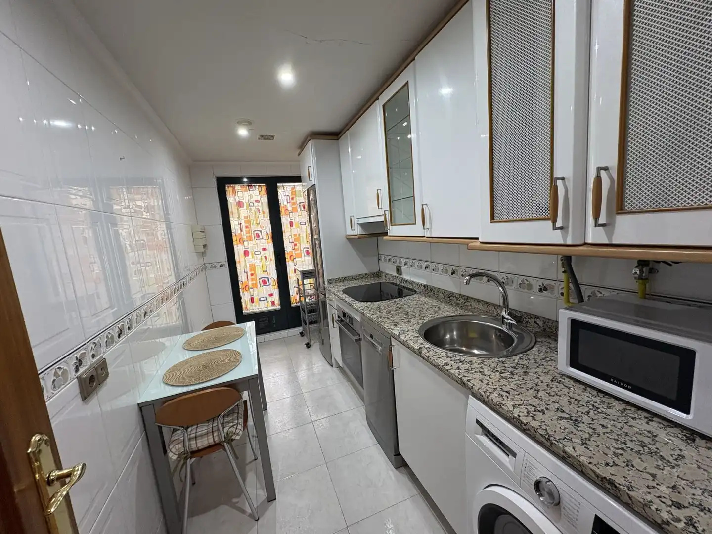 Kitchen of Flat for rent in Salamanca  with Heating, Furnished and Balcony