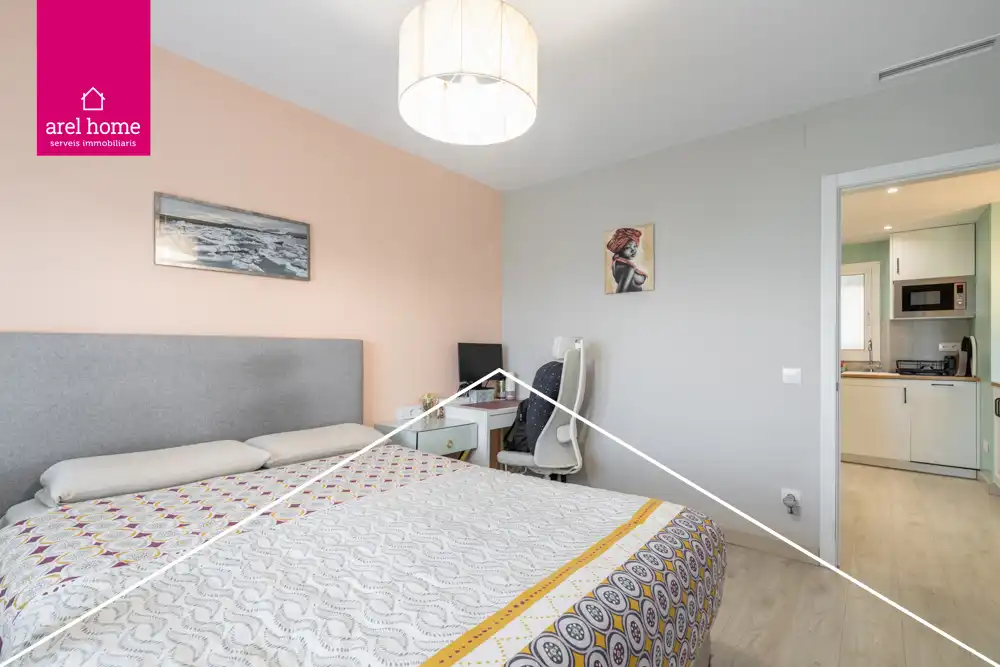 Schlafzimmer von Wohnung zum Verkauf in Esplugues de Llobregat mit Klimaanlage, Heizung und Parkett