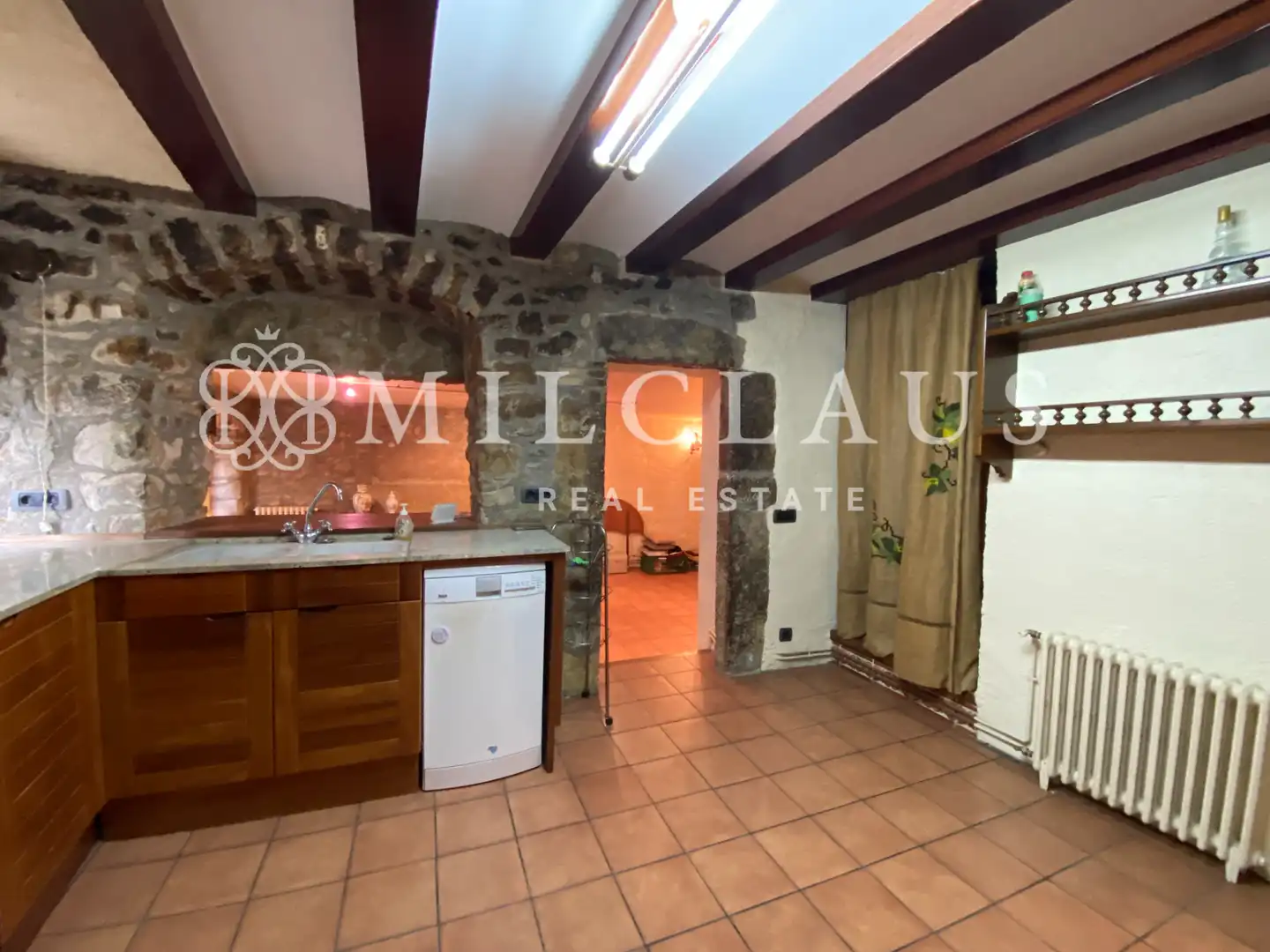 Cuina de Casa o xalet de lloguer en Talamanca amb Calefacció, Parquet i Forn