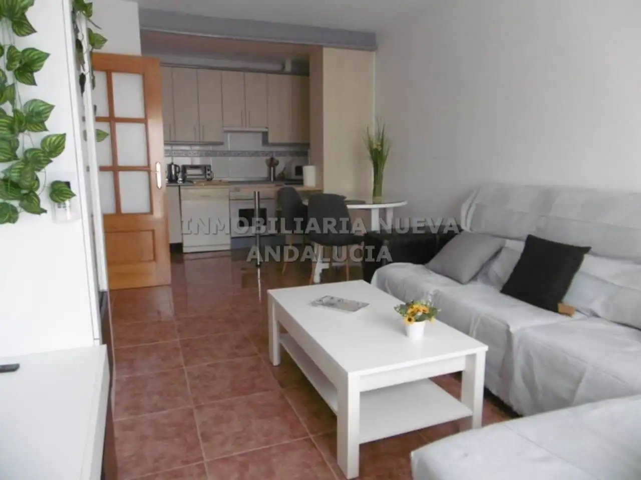 Sala d'estar de Pis de lloguer en Almería amb Aire condicionat i Moblat