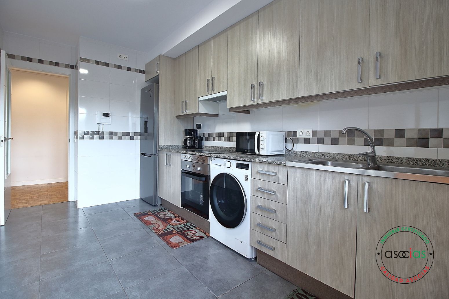 Cocina de Piso en venta en Gijón  con Calefacción, Parquet y Terraza