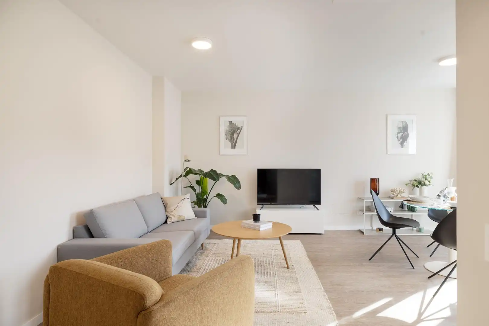Sala d'estar de Pis de lloguer en Málaga amb Aire condicionat, Terrassa i Traster