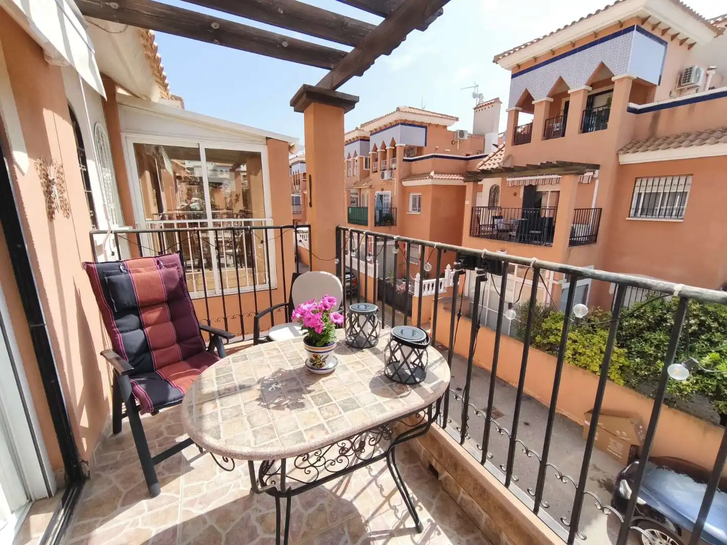 Terrasse von Wohnungen zum Verkauf in Orihuela mit Klimaanlage, Heizung und Schwimmbad