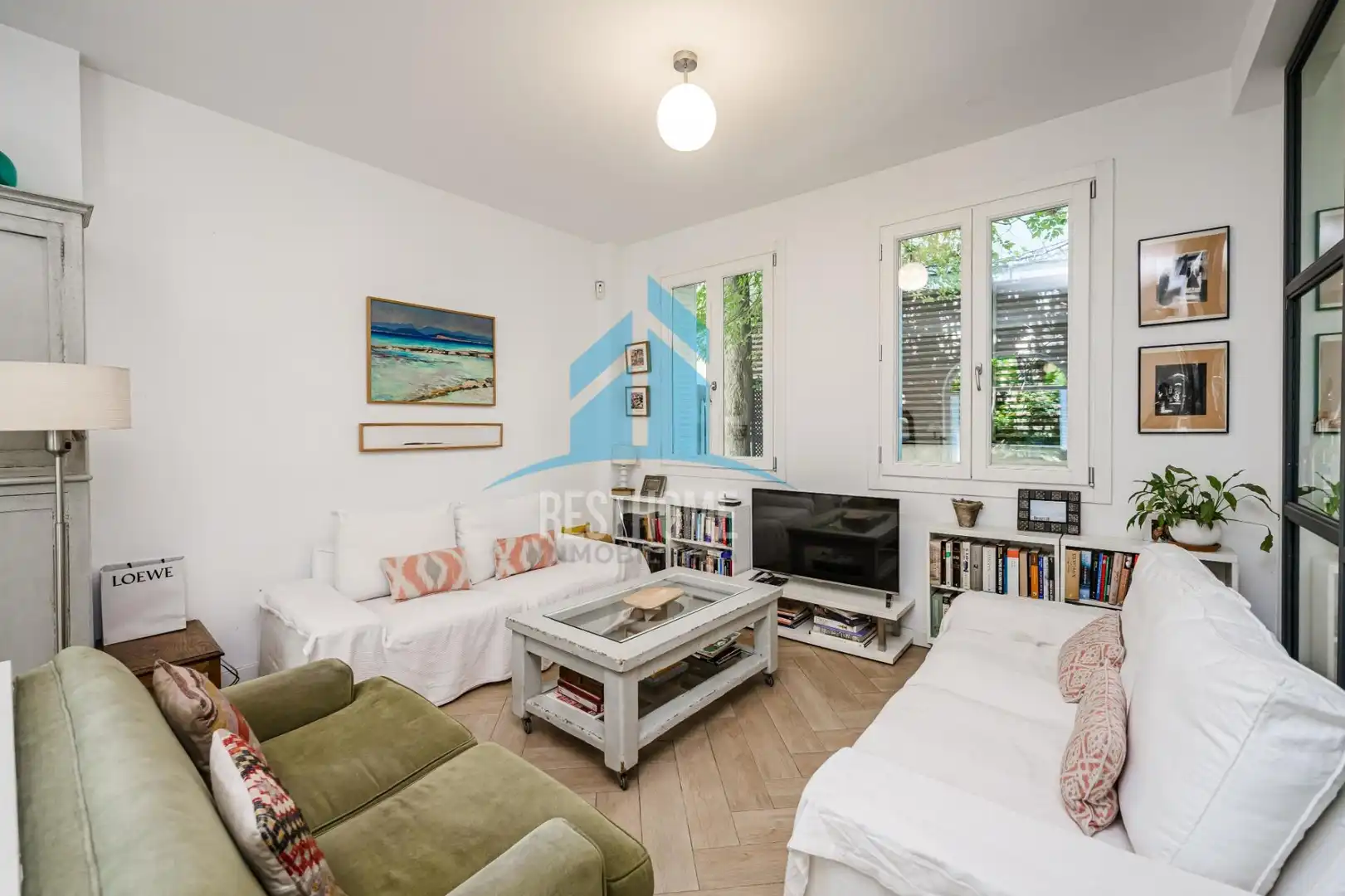 Sala de estar de Casa o chalet en venta en Madrid con Calefacción, Jardín privado y Parquet
