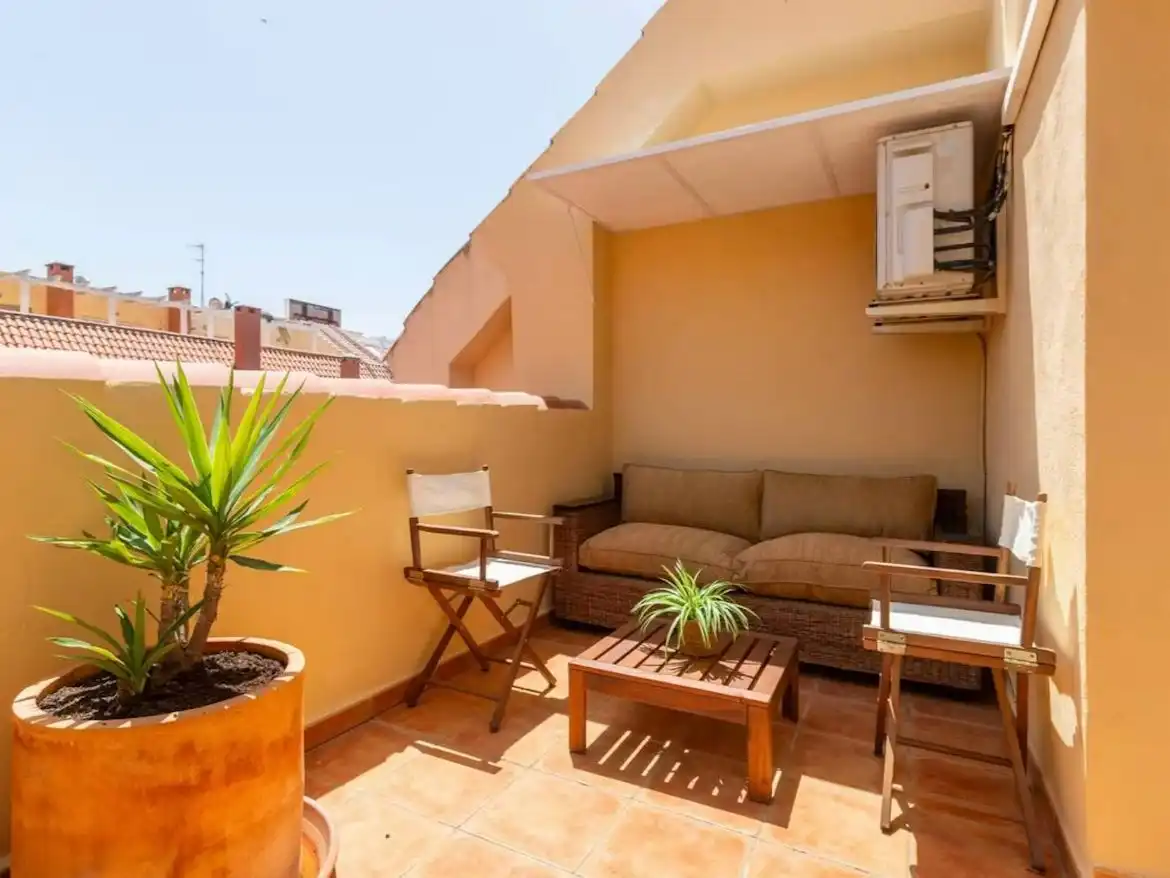 Terraza de Dúplex de alquiler en Marbella Centro