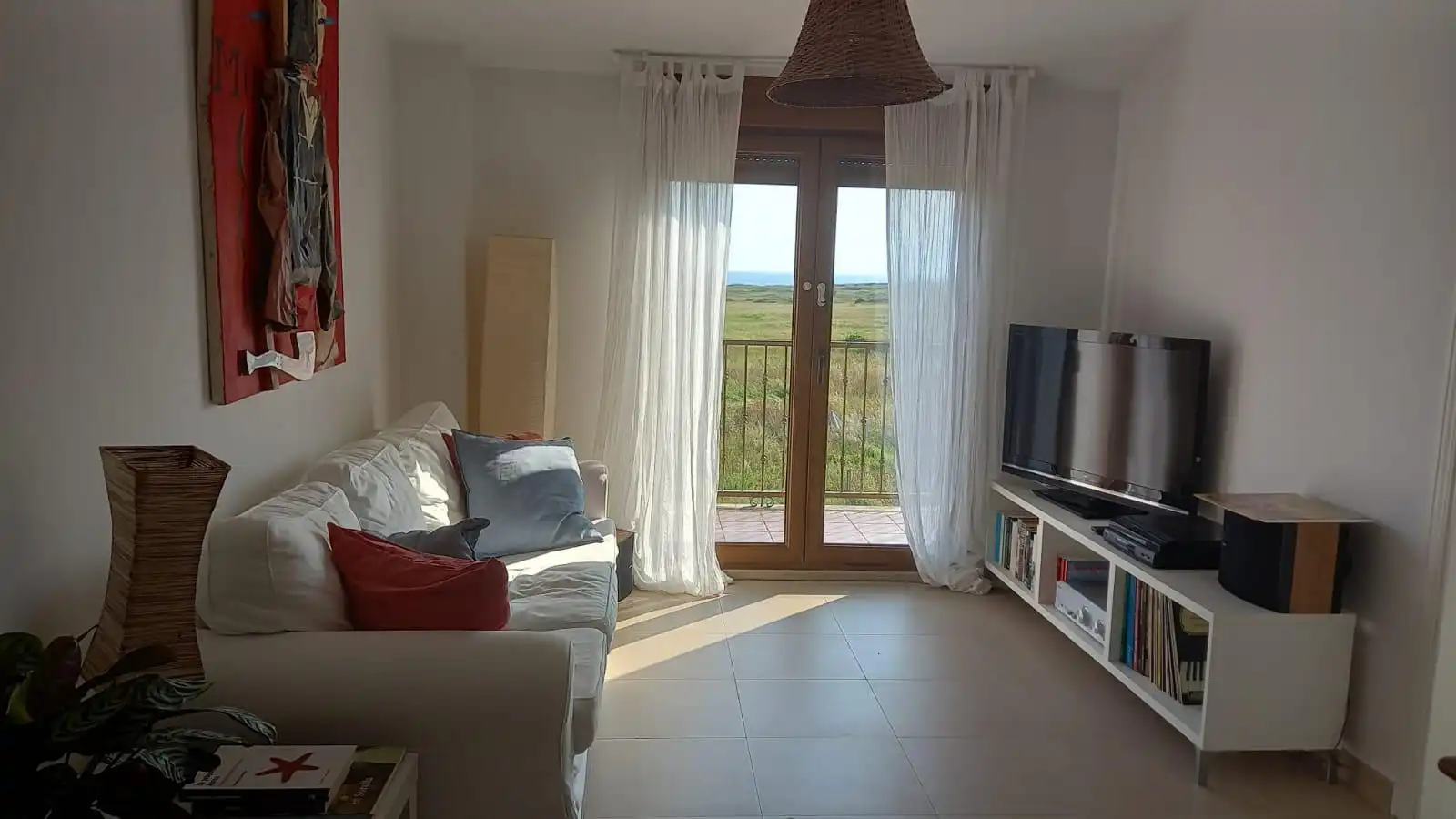 Sala d'estar de Pis de lloguer en Ribeira amb Calefacció, Terrassa i Moblat