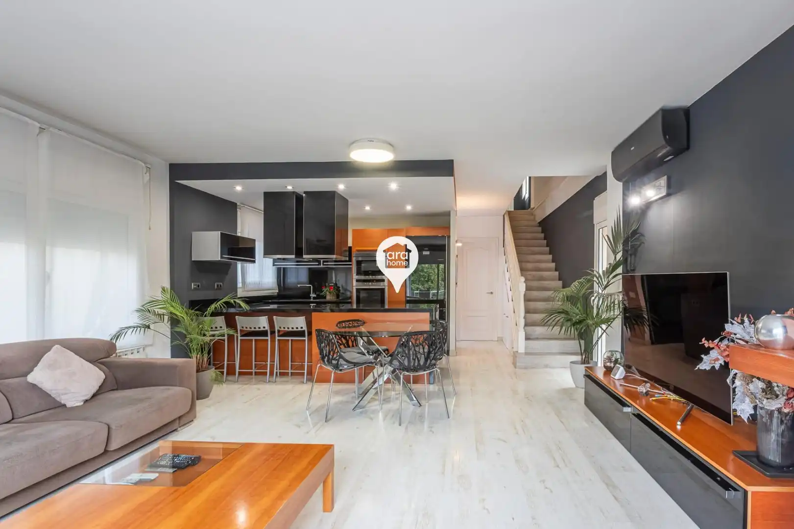 Sala de estar de Casa o chalet en venta en Dosrius con Aire acondicionado, Calefacción y Jardín privado