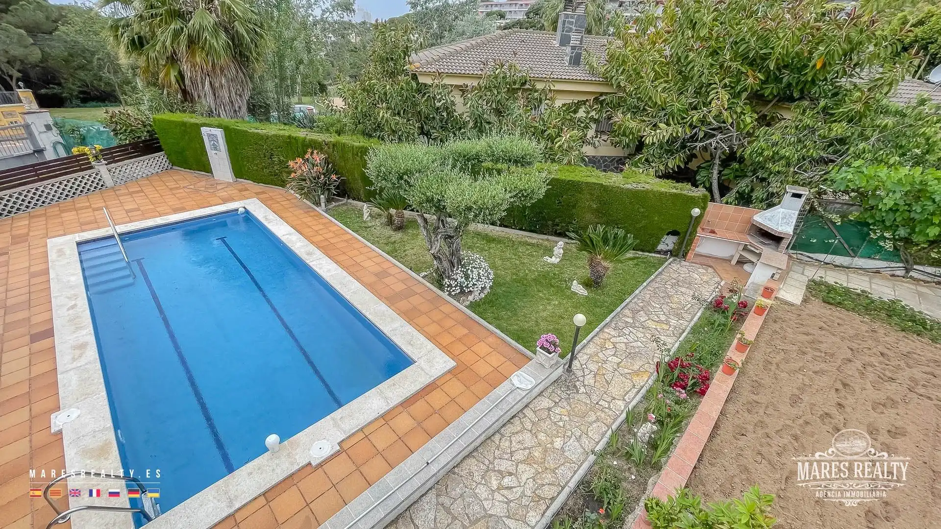 Piscina de Casa o xalet en venda en Lloret de Mar amb Calefacció, Jardí privat i Terrassa