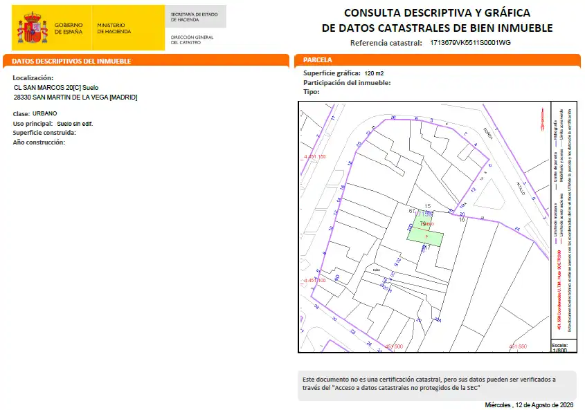 Terreny residencial en venda a San Martín de la Vega, imagen 5