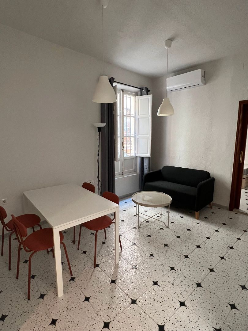 Living room of Apartment to rent in  Granada Capital  with Air Conditioner, Furnished and Washing machine