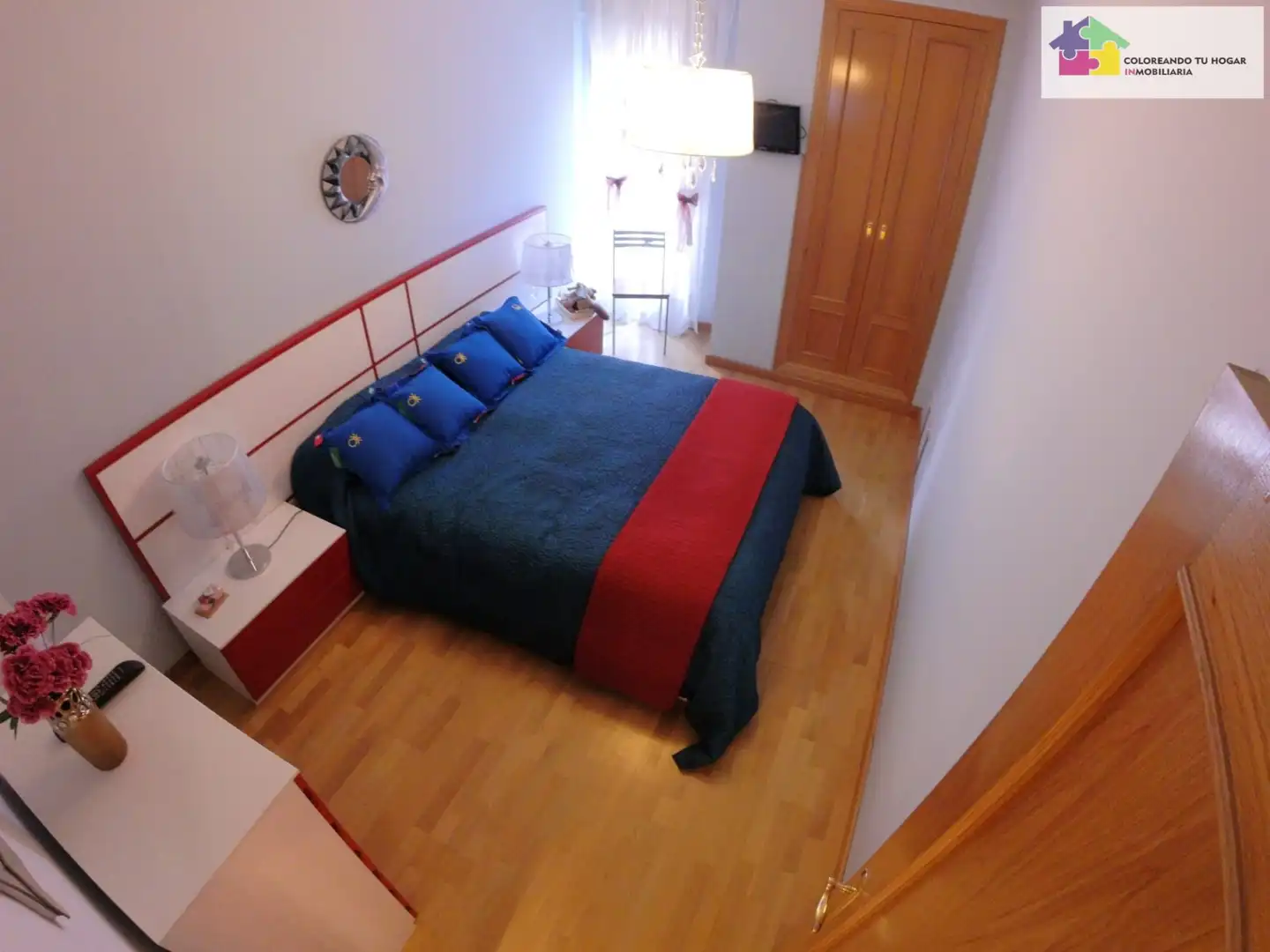 Schlafzimmer von Wohnung zur Miete in León Capital  mit Heizung, Parkett und Terrasse