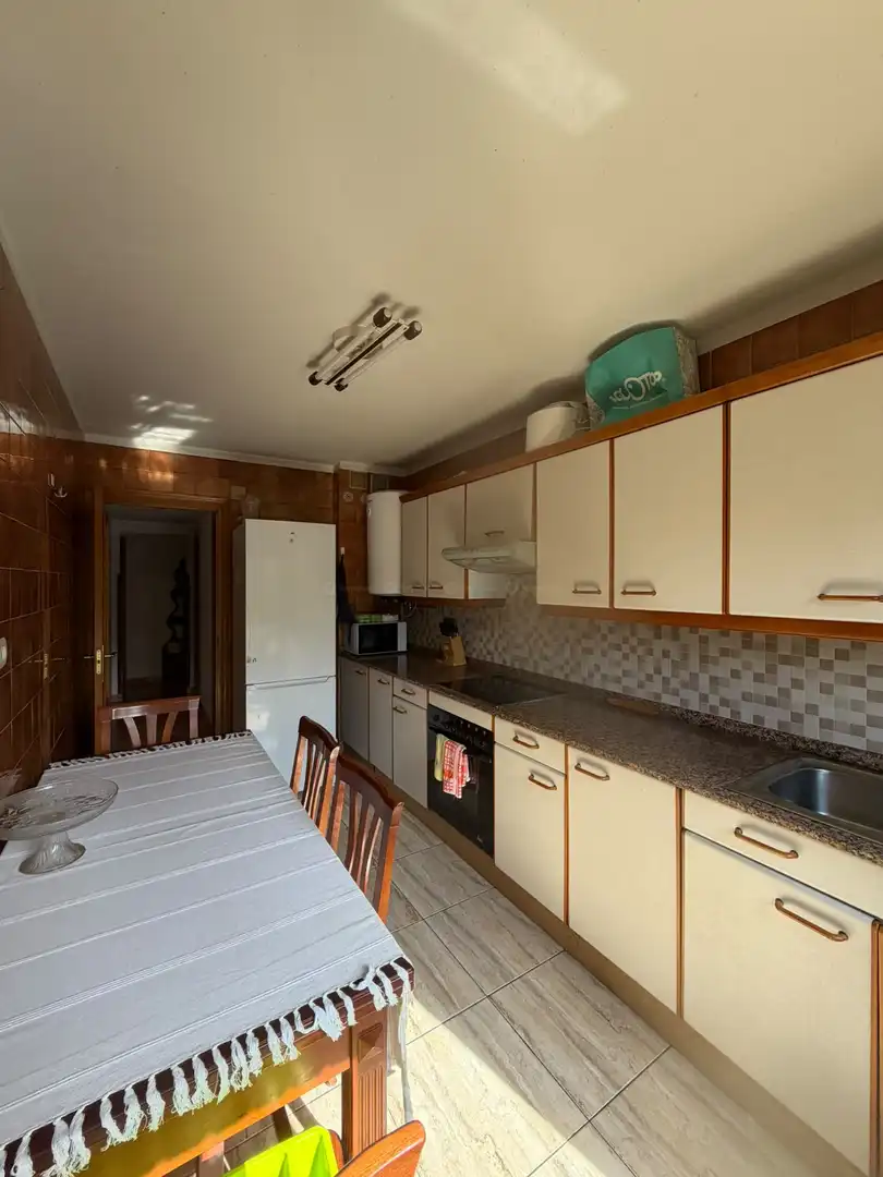 Kitchen of Flat for sale in Gijón   with Heating and Parquet flooring