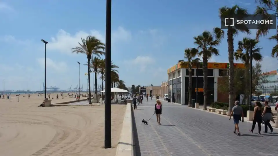 Exterior view of Flat for rent in Valencia  with Air Conditioner, Heating and Furnished