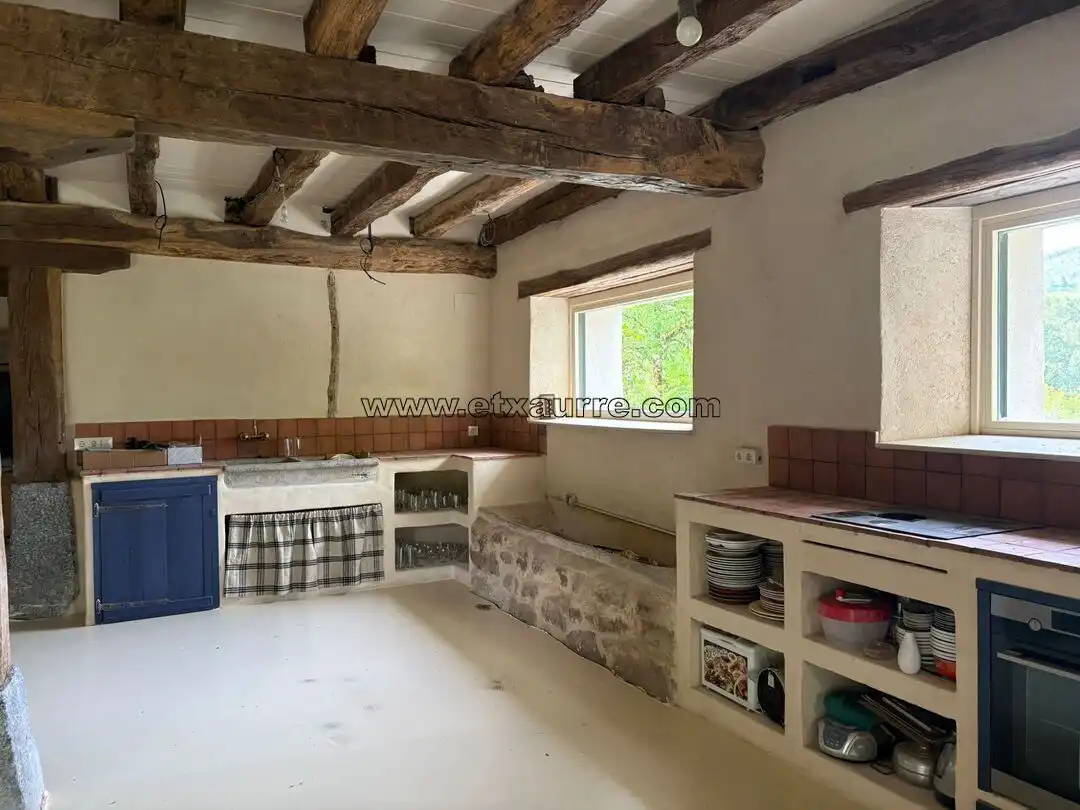 Küche von Country house zur Miete in Laudio / Llodio mit Heizung und Balkon