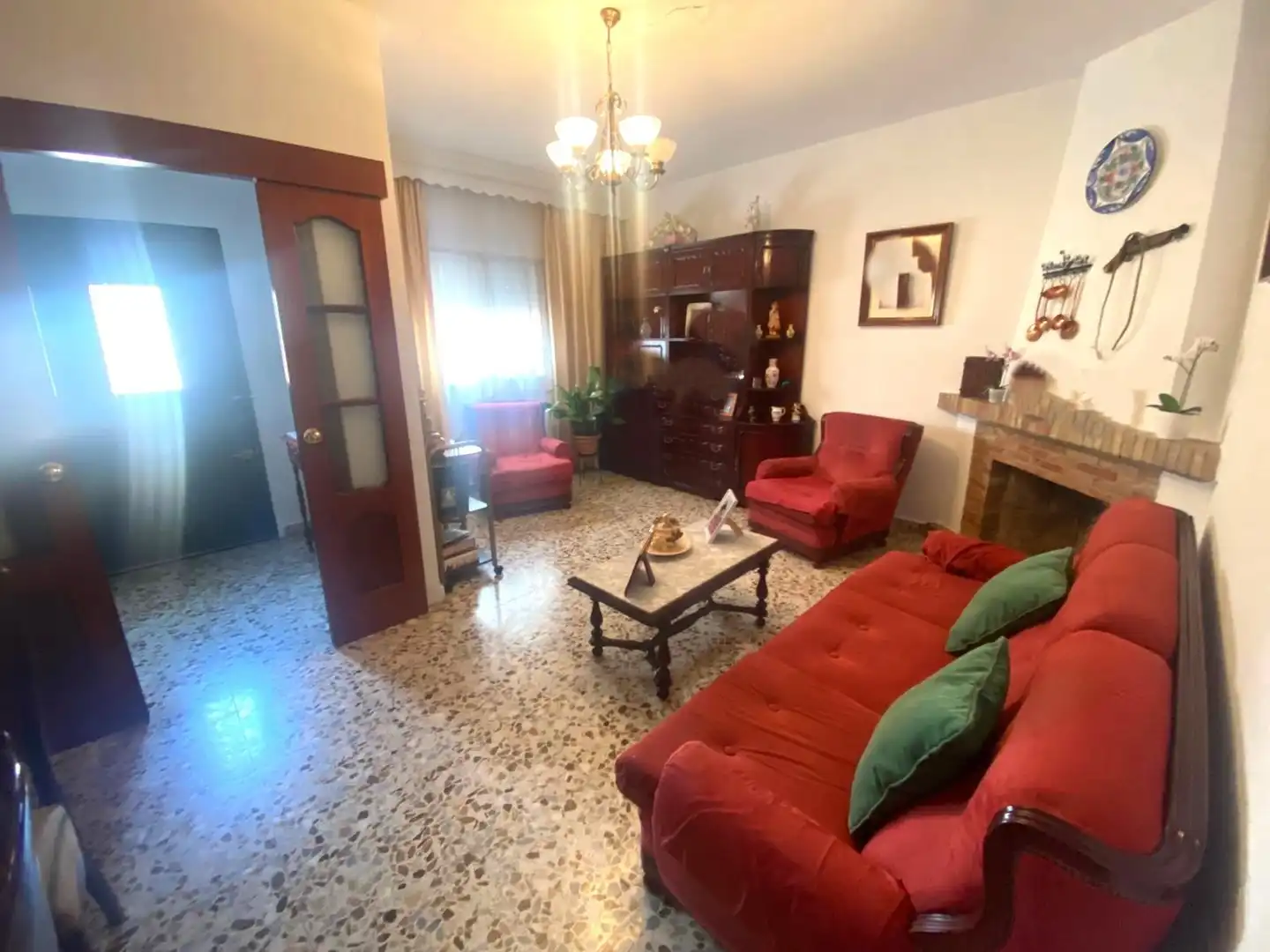 Sala de estar de Casa adosada en venta en Málaga con Aire acondicionado y Terraza