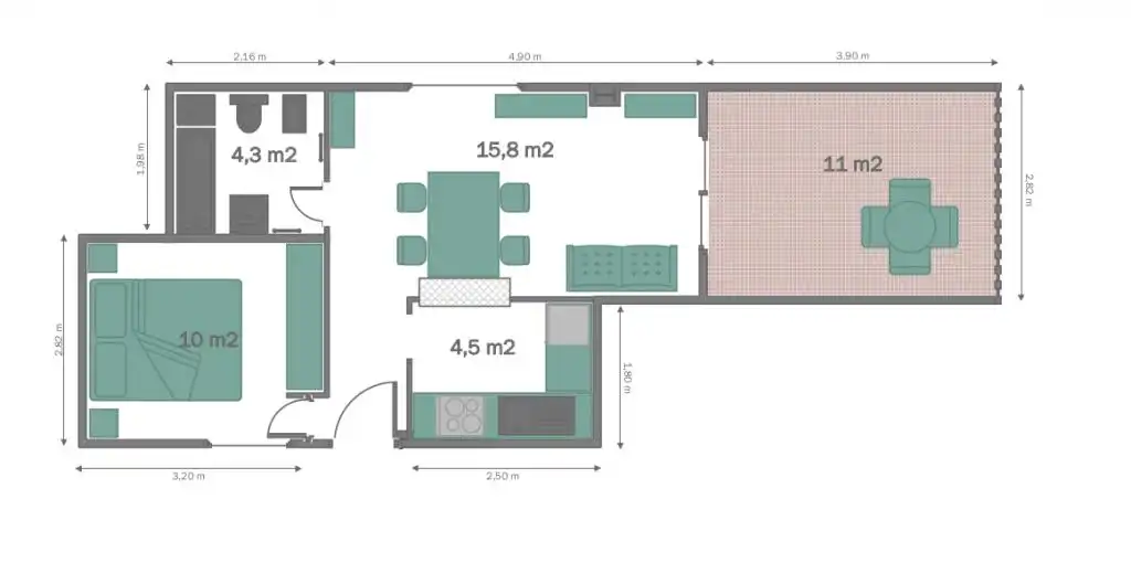 Flat with pool to rent in El Portil, imagen 14