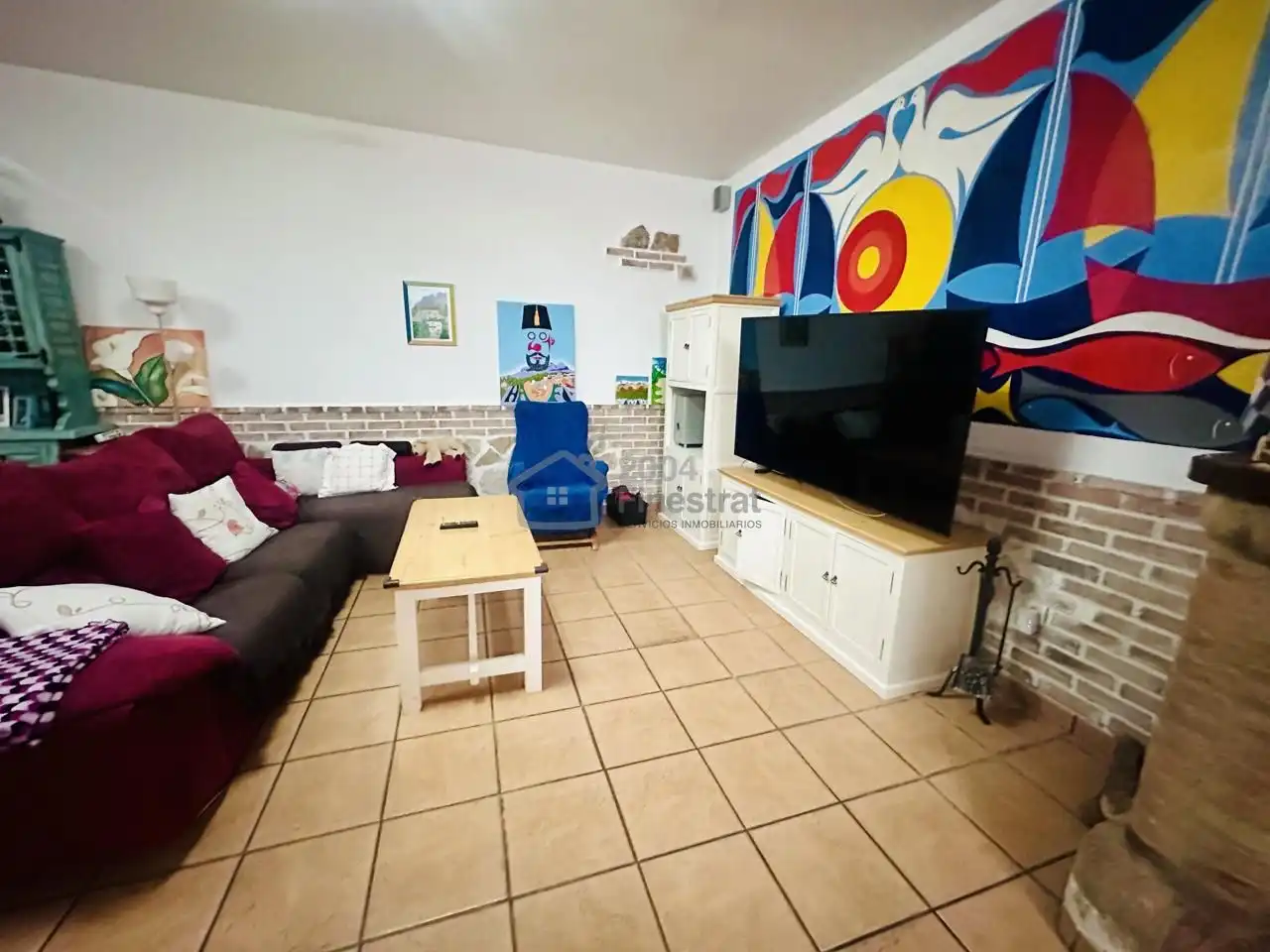 Sala de estar de Casa o chalet en venta en Finestrat con Aire acondicionado, Jardín privado y Terraza