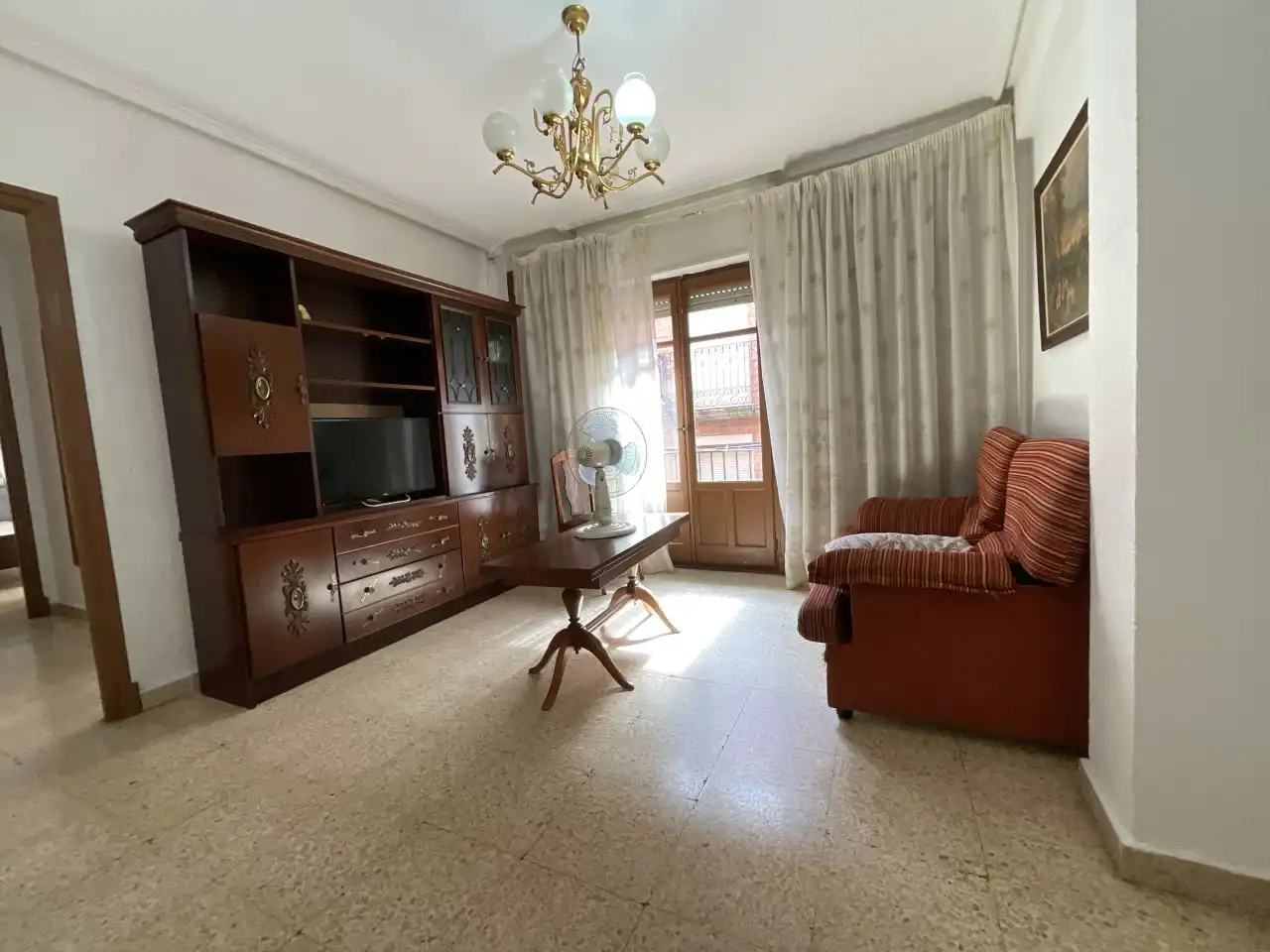 Living room of Flat for sale in Santo Domingo de la Calzada  with Heating, Furnished and Balcony