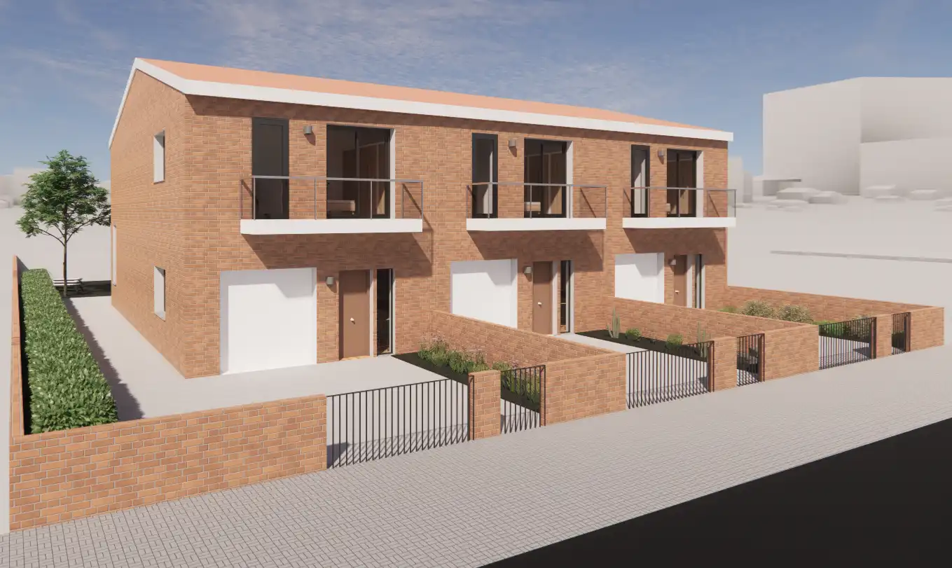 Vista exterior de Casa adosada en venta en Guissona con Aire acondicionado, Calefacción y Jardín privado