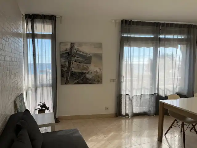 Sala de estar de Piso en venta en Premià de Mar con Aire acondicionado, Amueblado y Horno