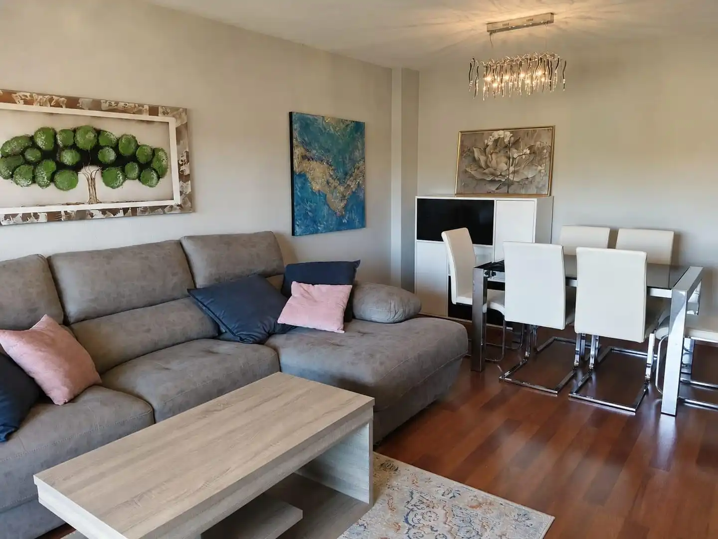 Sala de estar de Ático en venta en Molina de Segura con Aire acondicionado, Calefacción y Parquet