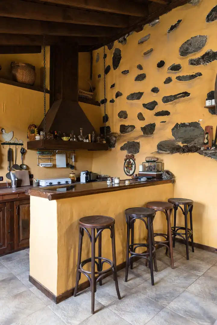 Cocina de Finca rústica en venta en Tegueste con Jardín privado, Terraza y Horno