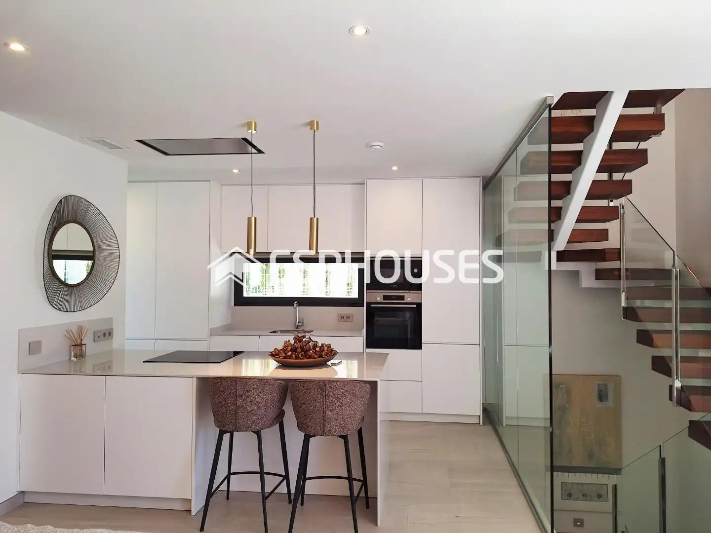 Cocina de Casa o chalet en venta en Finestrat con Aire acondicionado, Terraza y Piscina