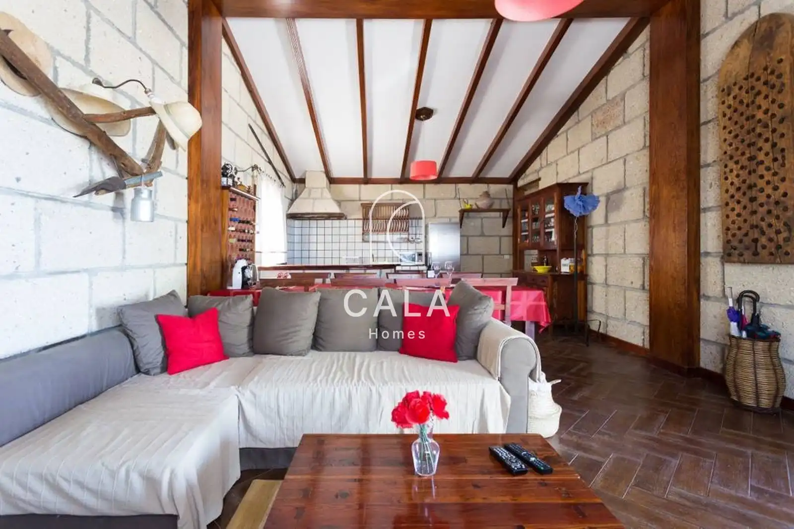 Living room of Houses for sale in Granadilla de Abona  with Air Conditioner, Heating and Furnished