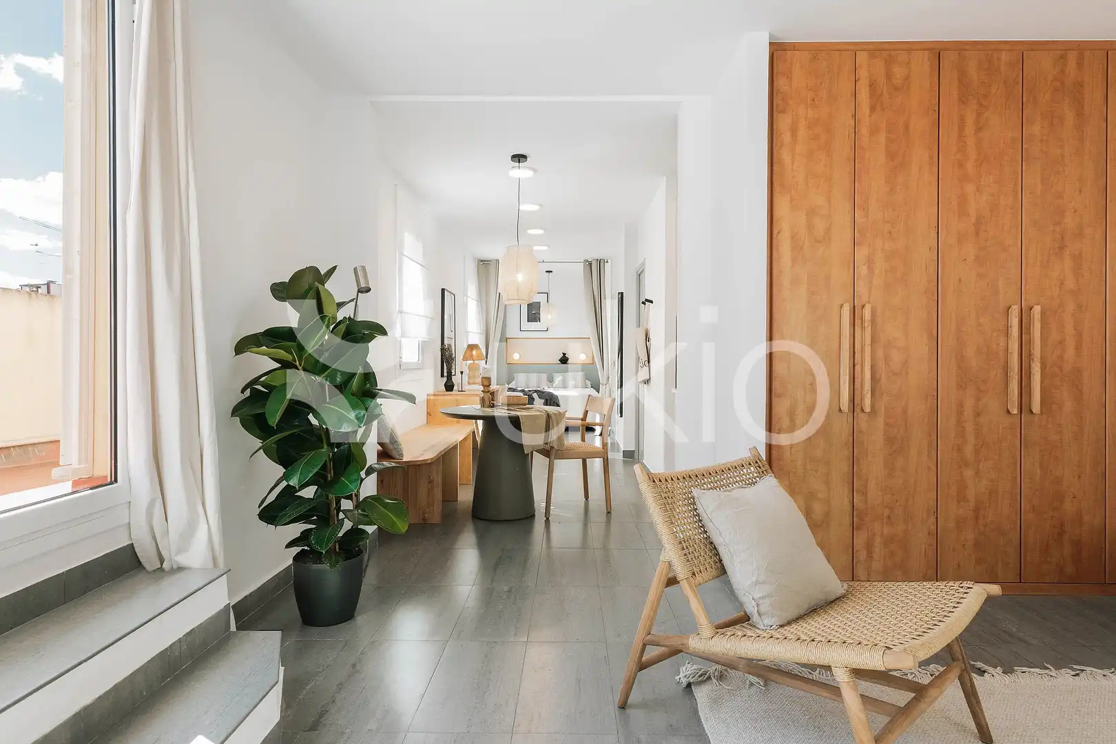 Study for rent in Barcelona  with Air Conditioner, Heating and Terrace