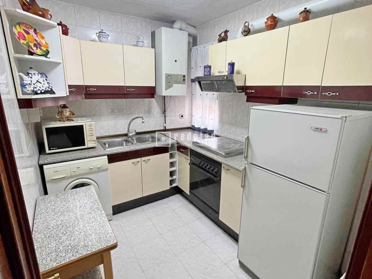 Kitchen of Flat for sale in  Madrid Capital  with Air Conditioner, Heating and Terrace