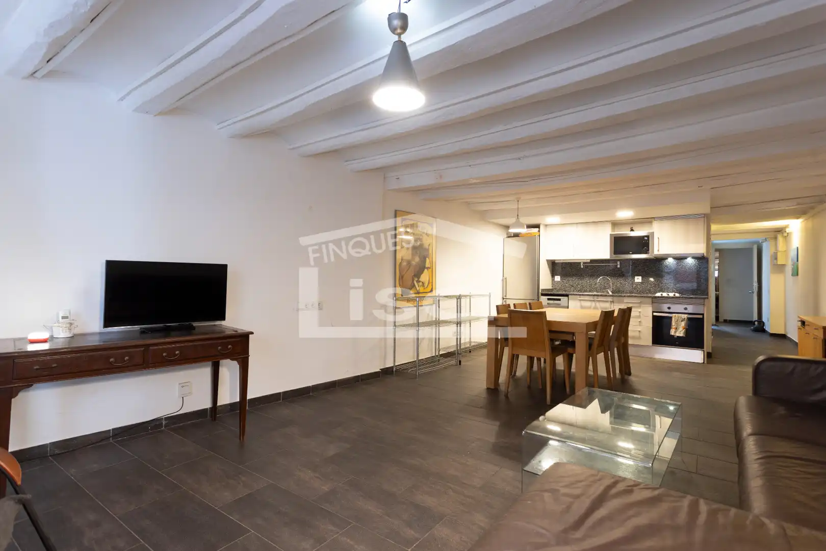 Sala de estar de Piso en venta en Barcelona con Aire acondicionado, Calefacción y Parquet