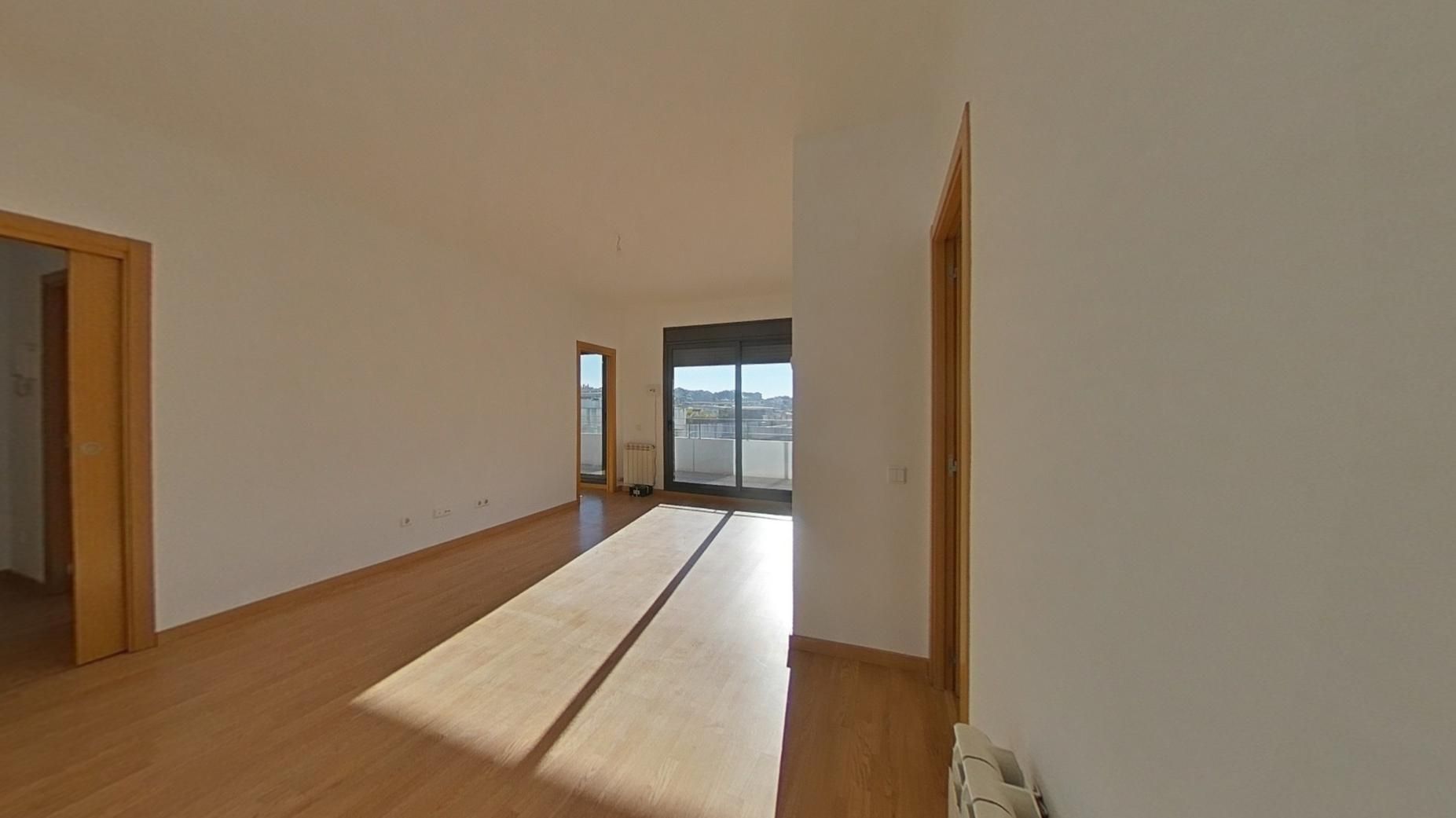 Living room of Flat for sale in Terrassa  with Heating, Parquet flooring and Terrace