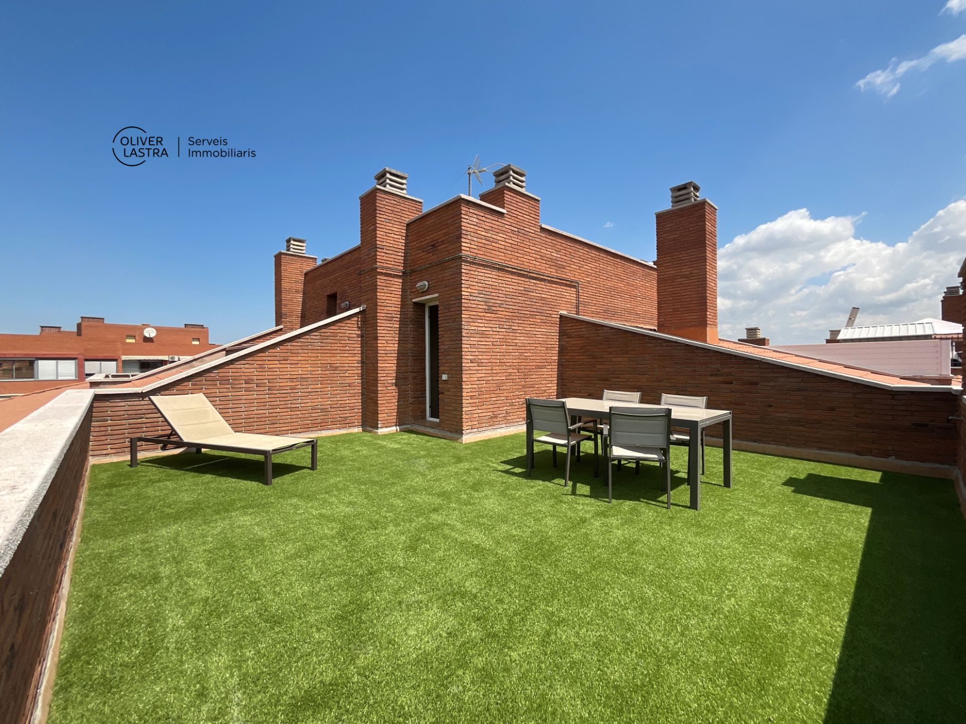 Terrace of Attic to rent in Sant Andreu de la Barca  with Air Conditioner, Heating and Parquet flooring