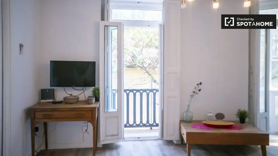 Terraza de Piso de alquiler en Valencia con Aire acondicionado, Calefacción y Amueblado