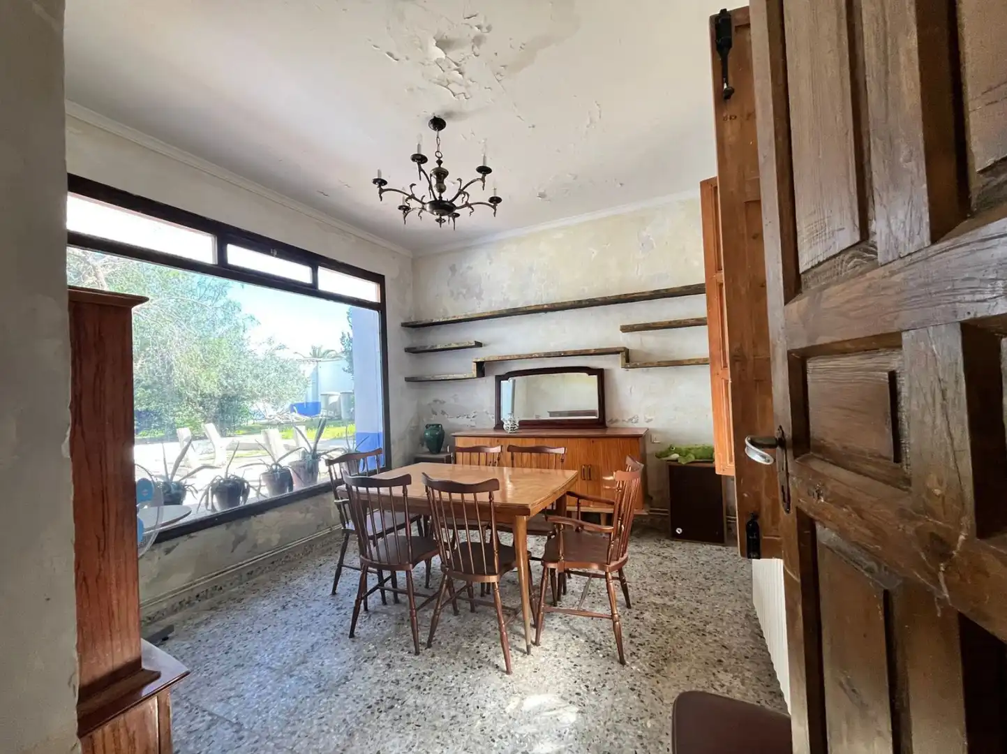 Dining room of Houses for sale in Cañada de Calatrava  with Air Conditioner, Private garden and Storage room