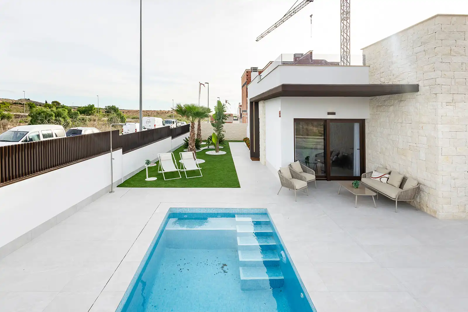 Piscina de Casa adosada en venta en Orihuela con Calefacción y Terraza