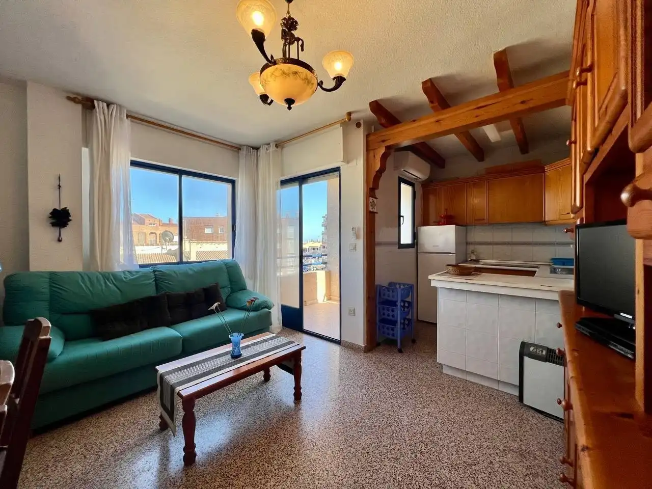 Sala d'estar de Apartament en venda en Guardamar del Segura amb Terrassa, Moblat i Rentadora
